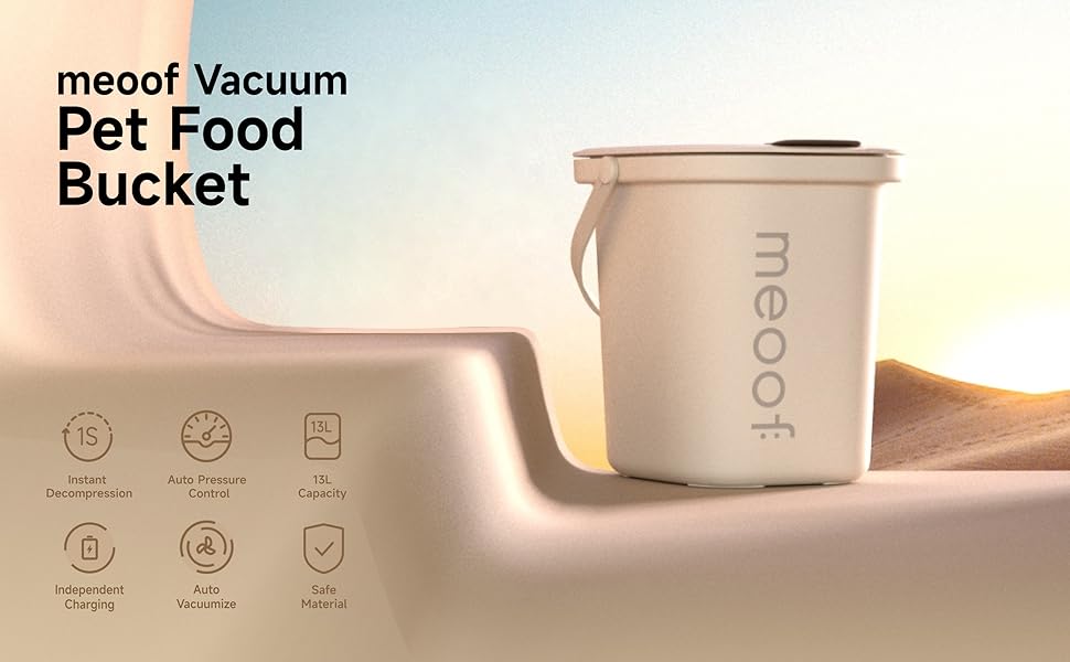 Pet Automatic Vacuum Food Storage Bucket